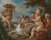 van Putti die een zwaan versiert met een bloemenkrans - Charles-Joseph Natoire — weergave van het kunstwerk