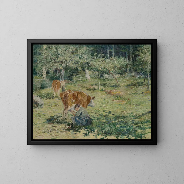 in Normandië - Charles Angrand — ingelijst kunstwerk aan de muur