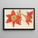 Hippeastrum Amaryllis pyrrochroum - Charles Antoine Lemaire — ingelijst kunstwerk aan de muur