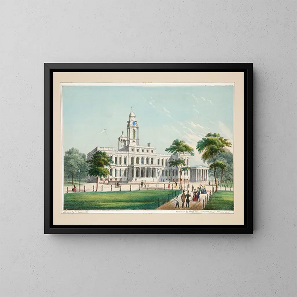 Stadhuis - Charles Autenrieth — ingelijst kunstwerk aan de muur