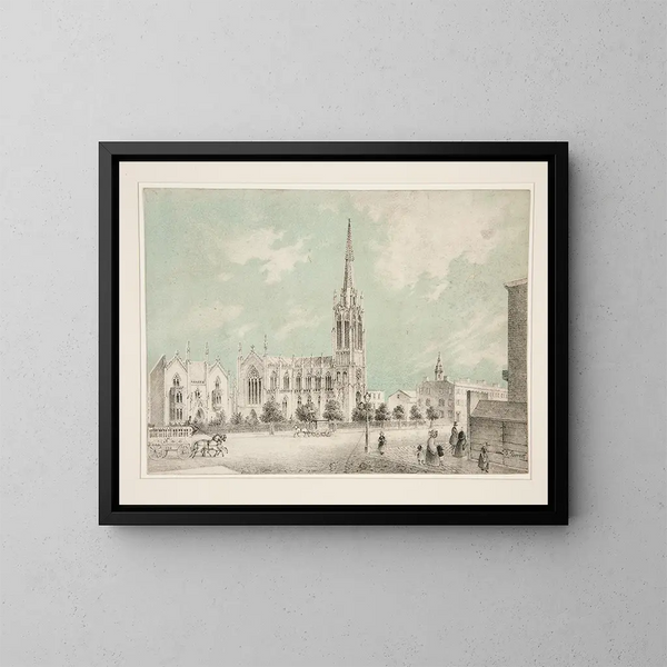 Kerk van de Genade - Charles Autenrieth — ingelijst kunstwerk aan de muur