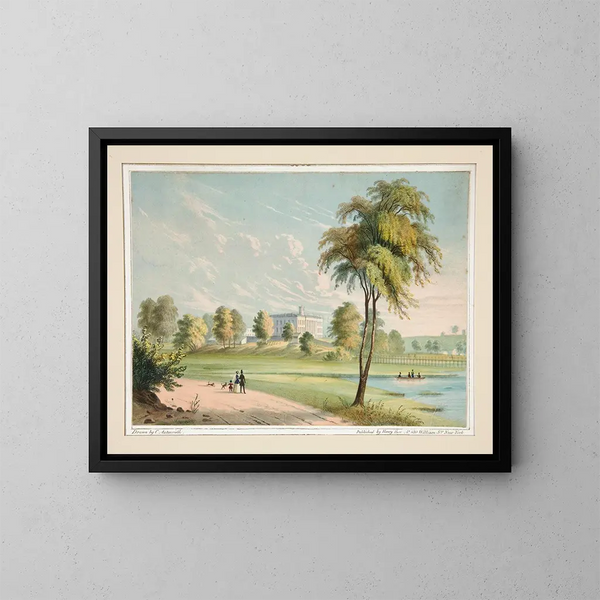 Brooklyn Hospital - Charles Autenrieth — ingelijst kunstwerk aan de muur