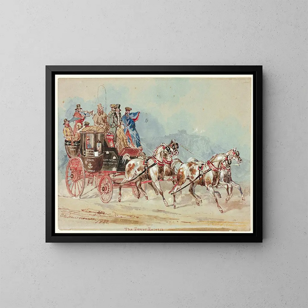L'Express de Douvres - Charles B Newhouse — ingelijst kunstwerk aan de muur