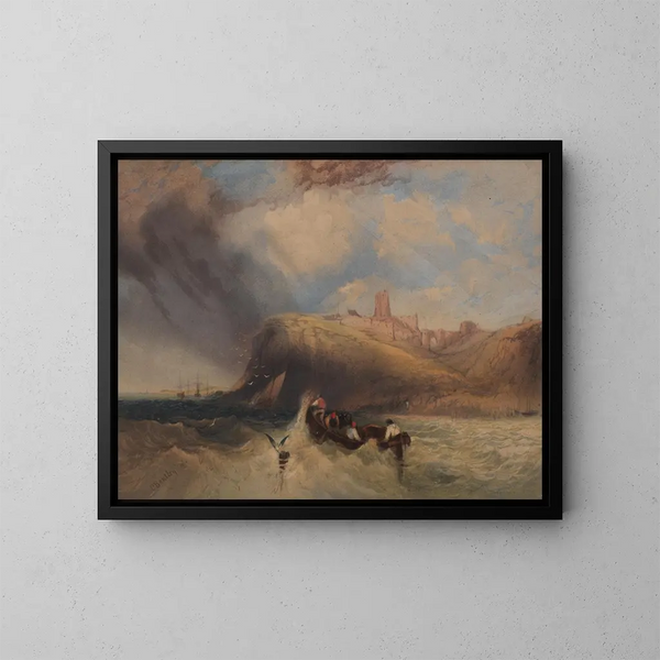 Zeilkunstdruk Marine - Charles Bentley — ingelijst kunstwerk aan de muur