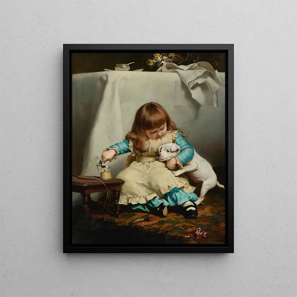 Charles Burton Barber - Once Bit Twice Shy.webp