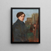 Portrait of William Orpen 1878-1931 artist - Charles Conder — framed artwork on a wall