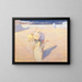 De warme zandstranden van Mustapha in Algiers - Charles Conder — ingelijst kunstwerk aan de muur