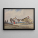 A hay cart drawn by four horses - Charles Cooper Henderson — framed artwork on a wall