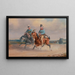 A scene on the road in France - Charles Cooper Henderson — framed artwork on a wall