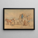 Exeter stagecoach luggage unloading - Charles Cooper Henderson — framed artwork on a wall