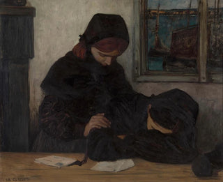 Rouw op Ouessant - Charles Cottet — weergave van het kunstwerk