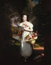Kleine meisje met bloemen Amelia Palmer - Charles Cromwell Ingham — weergave van het kunstwerk