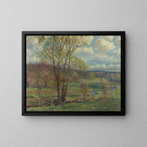 Lente in New England - Charles Curtis Allen — ingelijst kunstwerk aan de muur