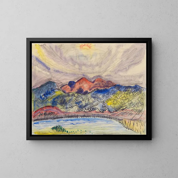 Vroeg Landschap - Charles Demuth — ingelijst kunstwerk aan de muur