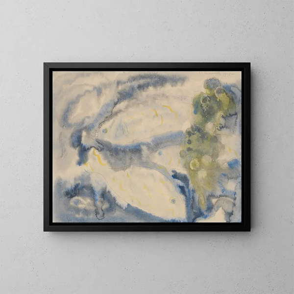 Serie van vissen nr. 1 - Charles Demuth — ingelijst kunstwerk aan de muur