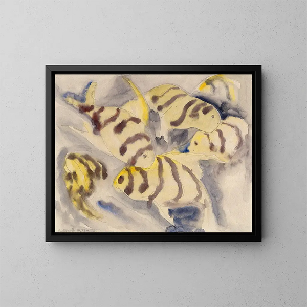 Serie van vissen nr. 3 - Charles Demuth — ingelijst kunstwerk aan de muur