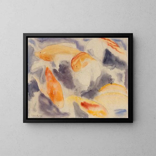 Serie van vissen nr. 4 - Charles Demuth — ingelijst kunstwerk aan de muur