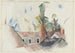 Daken en bomen - Charles Demuth — weergave van het kunstwerk