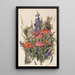 Reproductie van het schilderij Zinnias, delphiniums en madeliefjes - Charles Demuth