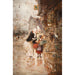 Reproduction of the painting Two ladies admiring exotic birds - Charles Édouard Delort