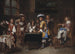 Spelers van trictrac - Charles Emmanuel Biset — weergave van het kunstwerk