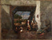 Kippenhof - Charles Émile Jacque — weergave van het kunstwerk