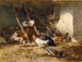 Poulettes - Charles Émile Jacque — weergave van het kunstwerk