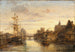 Deel in Amsterdam - Charles Euphrasie Kuwasseg — weergave van het kunstwerk