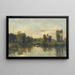 Rivieroever - Charles François Daubigny — ingelijst kunstwerk aan de muur