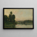 Les Coteaux de Méry-sur-Oise en Face d'Auvers - Charles François Daubigny — framed artwork on a wall
