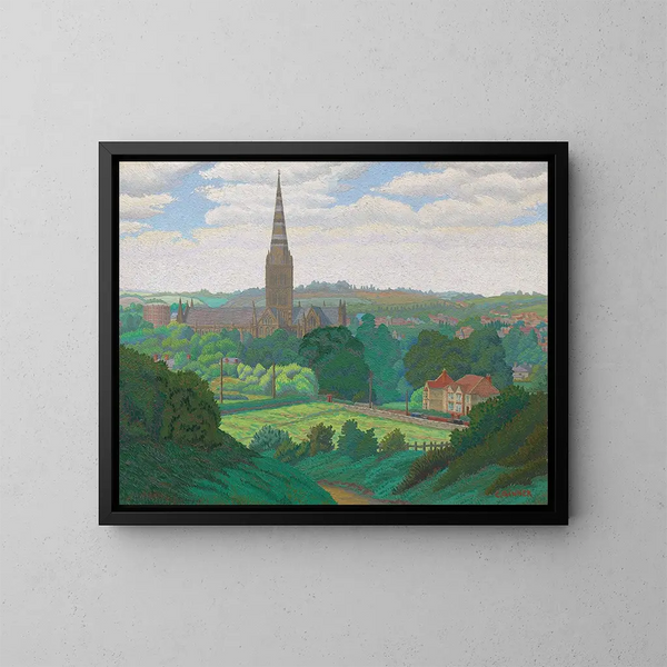 Salisbury - Charles Ginner — ingelijst kunstwerk aan de muur