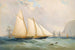 La goélette du Royal Yacht Squadron Viking au large des Needles - Charles Gregory — weergave van het kunstwerk