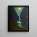 Canal de Chelles Clair de Lune - Charles Guilloux — ingelijst kunstwerk aan de muur