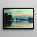 Vissersschilderij op een rivier bij zonsopgang - Charles Guilloux — ingelijst kunstwerk aan de muur