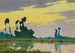 Landschap bij zonsondergang - Charles Guilloux — weergave van het kunstwerk