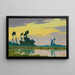 Landschap bij zonsondergang - Charles Guilloux — ingelijst kunstwerk aan de muur