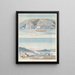 Rive noord van het Grote Meer van de Slaven en uitzicht op de zee vanaf het eiland Montreal - Charles Hamilton Smith — ingelijst kunstwerk aan de muur