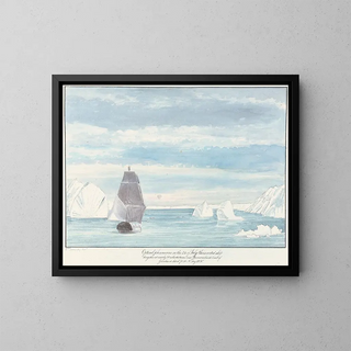 Charles Hamilton Smith - Optical Phenomenon of an Inverted Ship on the Horizon near the Coast of Jamesons Land Greenland.webp