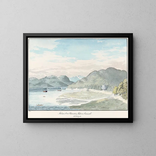 Observatoire de Salmon Cove, Inlet, Nouvelle-Cornouailles - Charles Hamilton Smith — ingelijst kunstwerk aan de muur