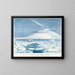 van de Zuidelijke Poolgebieden van de aarde Victoria, berg Érebus - Charles Hamilton Smith — ingelijst kunstwerk aan de muur