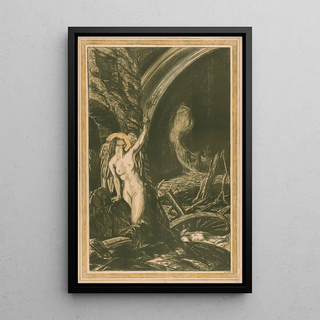 Charles Haslewood Shannon - The Rebirth of the arts gesigneerd.webp