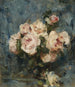 Natuurschilderij met rozen in een glazen vaas - Charles Hermans — weergave van het kunstwerk