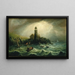 Uitzicht op de zee vanaf de vuurtoren van Cape Poge - Charles Hubbard — ingelijst kunstwerk aan de muur