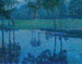 Landschap met een tuin en een beek - Charles Johann Palmi — weergave van het kunstwerk
