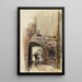 Cour et vote rue Chanoinesse - Charles Jouas — ingelijst kunstwerk aan de muur