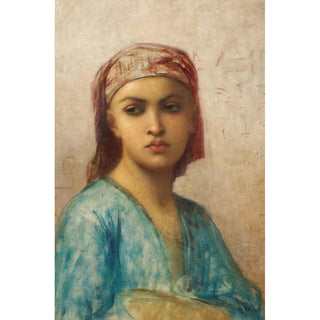 Charles Landelle - Portrait Of An Oriental Woman.webp