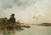 Uitzicht op de Seine in Parijs - Charles Lapostolet — weergave van het kunstwerk