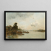 Uitzicht op de Seine in Parijs - Charles Lapostolet — ingelijst kunstwerk aan de muur