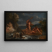 Héraclès freeing Hésione - Charles Le Brun — framed artwork on a wall