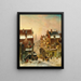 A Winter's Day in a Dutch Town - Charles Leickert — framed artwork on a wall
